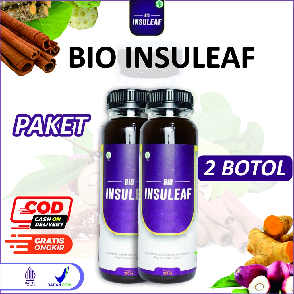 

2 Botol BIO INSULEAF Atasi Diabetes Kencing Manis Kurangi Kadar Gula dalam Darah Halal BPOM DISTRIBUTOR RESMI