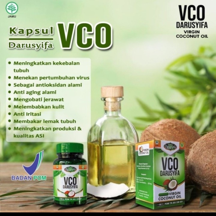 Kapsul VCO Virgin Coconut Oil minyak vco 60 kapsul
