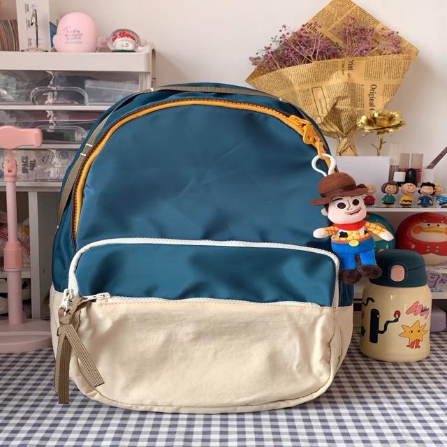 ✜Seraser Madebag niche tas sekolah desain retro mahasiswi hit warna Jepang ransel perjalanan kembali