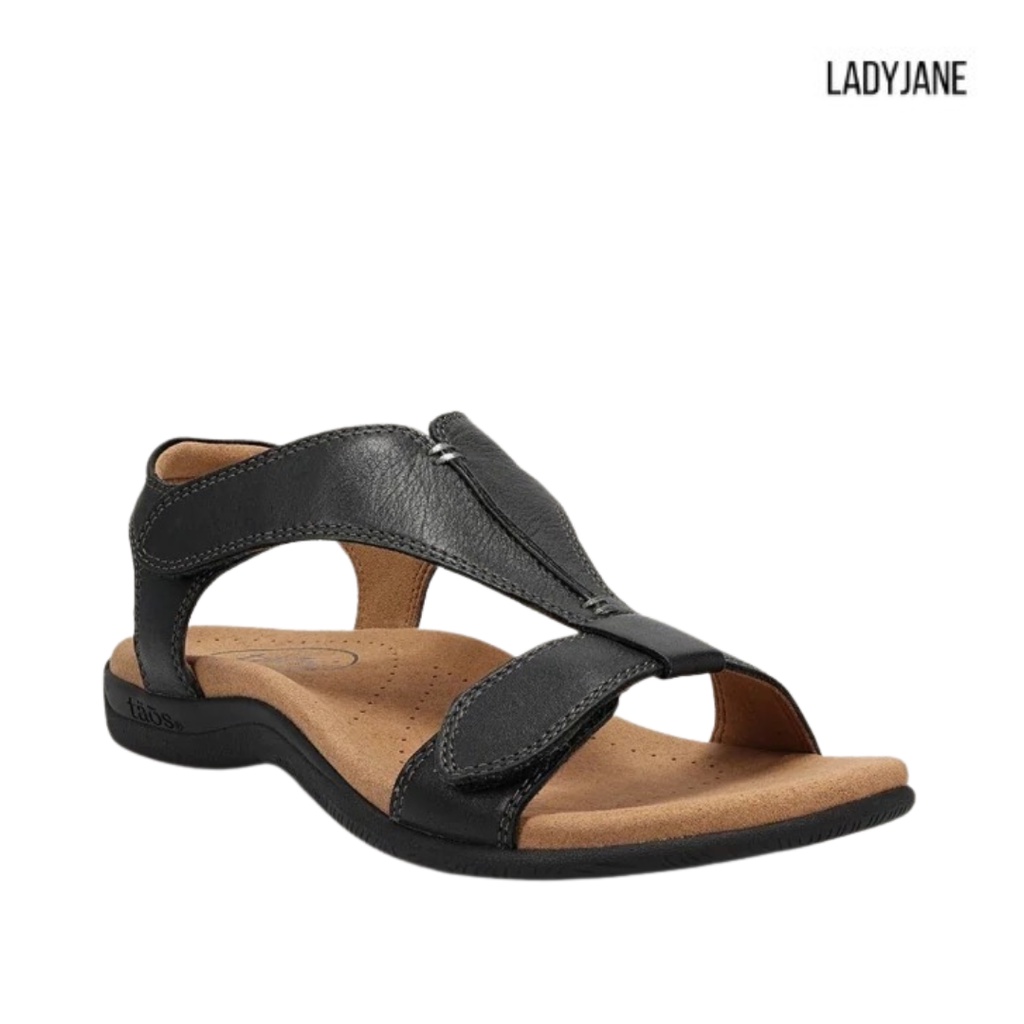 Sandal Wanita Ladyjane Reyna 37-40 Hitam - local handmade
