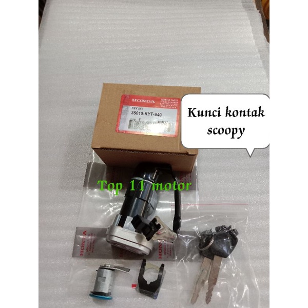 Kunci kontak scoopy / kunci kontak assy set scoopy / scoopy karbu KYT