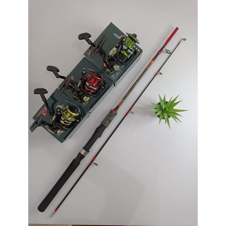 Set Joran Daido Devil Ray dan Reel Pancing Import Aewa Shoji 8 Bearings