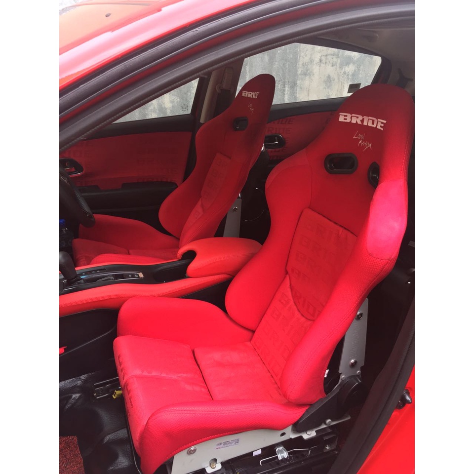 Racing Seat Bride Lowmax Red Carbon Black