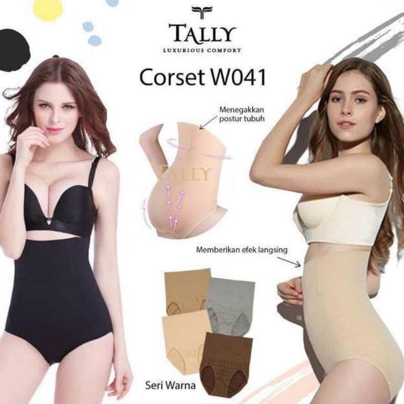 ARA98STORE- CELANA KORSET SEGITIGATALLY W041 SLIMMING PANTS CELANA KORSET HIGH WAIST PANTY POLOS Slimming Pants Celana Korset Segitiga Tally W041 Korset Pelangsing Pengecil Perut / Korset Celana Fit shaper  Kualitas Premium - CELANA KORSET TALLY W041