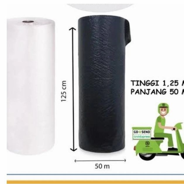 

Bubble Wrap 1 Roll ukuran 1.25 x 50 Meter via GOJEK GRAB