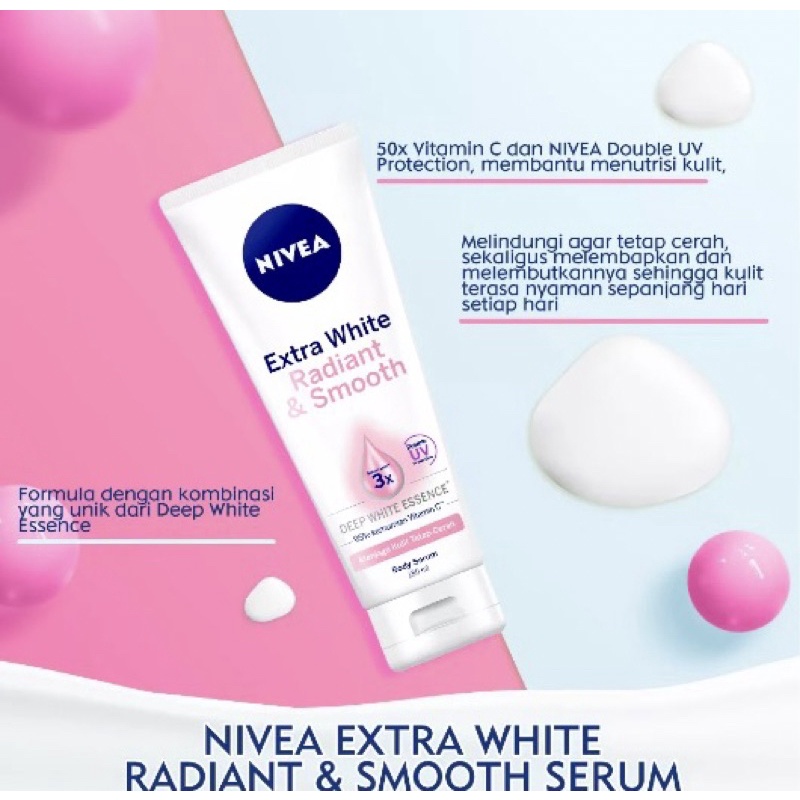 NIVEA EXTRA WHITE BODY SERUM 180ML