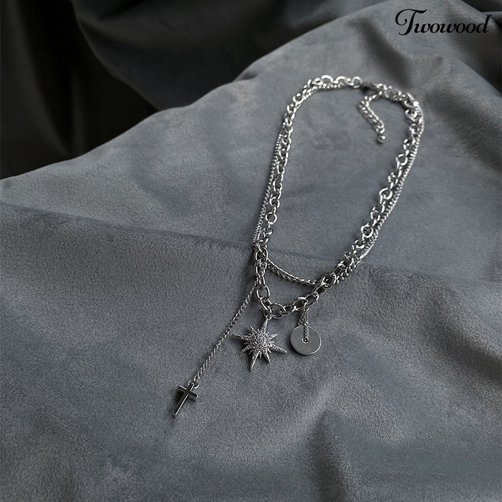 Kalung Rantai Choker Dengan Liontin Bintang Untuk Wanita