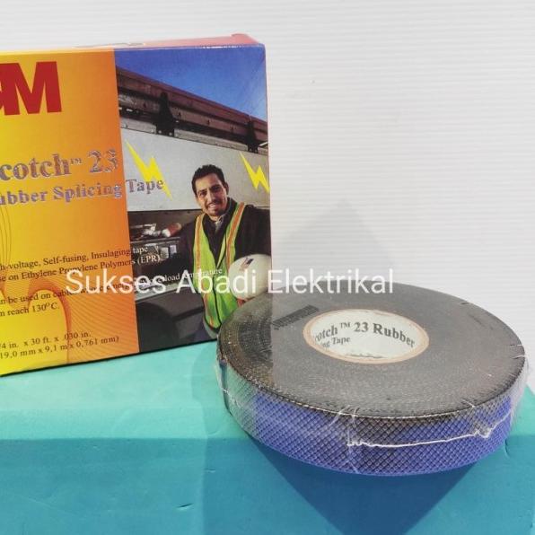 ISOLASI RUBBER KARET 3M SCOTCH 3/4"