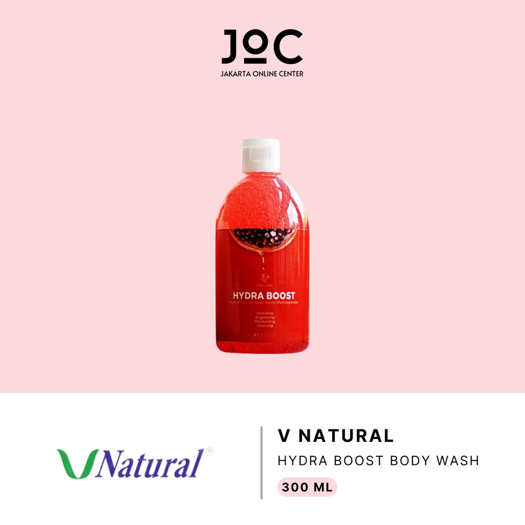 V Natural Brightening Body Wash // Hydra Boost ( Merah )