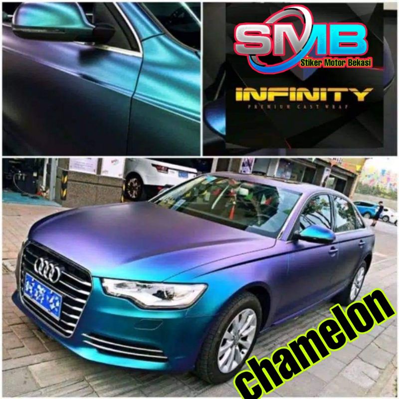 Stiker skotlet bunglon chameleon glossy scotlite motor bunglon doff merk infinity best quality