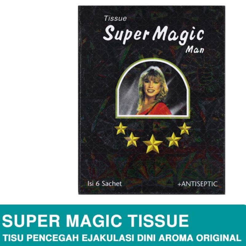 Tissue Super Magic Man / Tisu Magic box isi 6 bisa Ecer Original / Tissue Magic