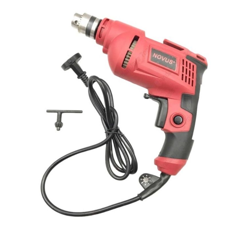 NOVUS NSD6510 10 MM Bor Tangan Listrik Besi Kayu Bolak Balik 10mm 400W