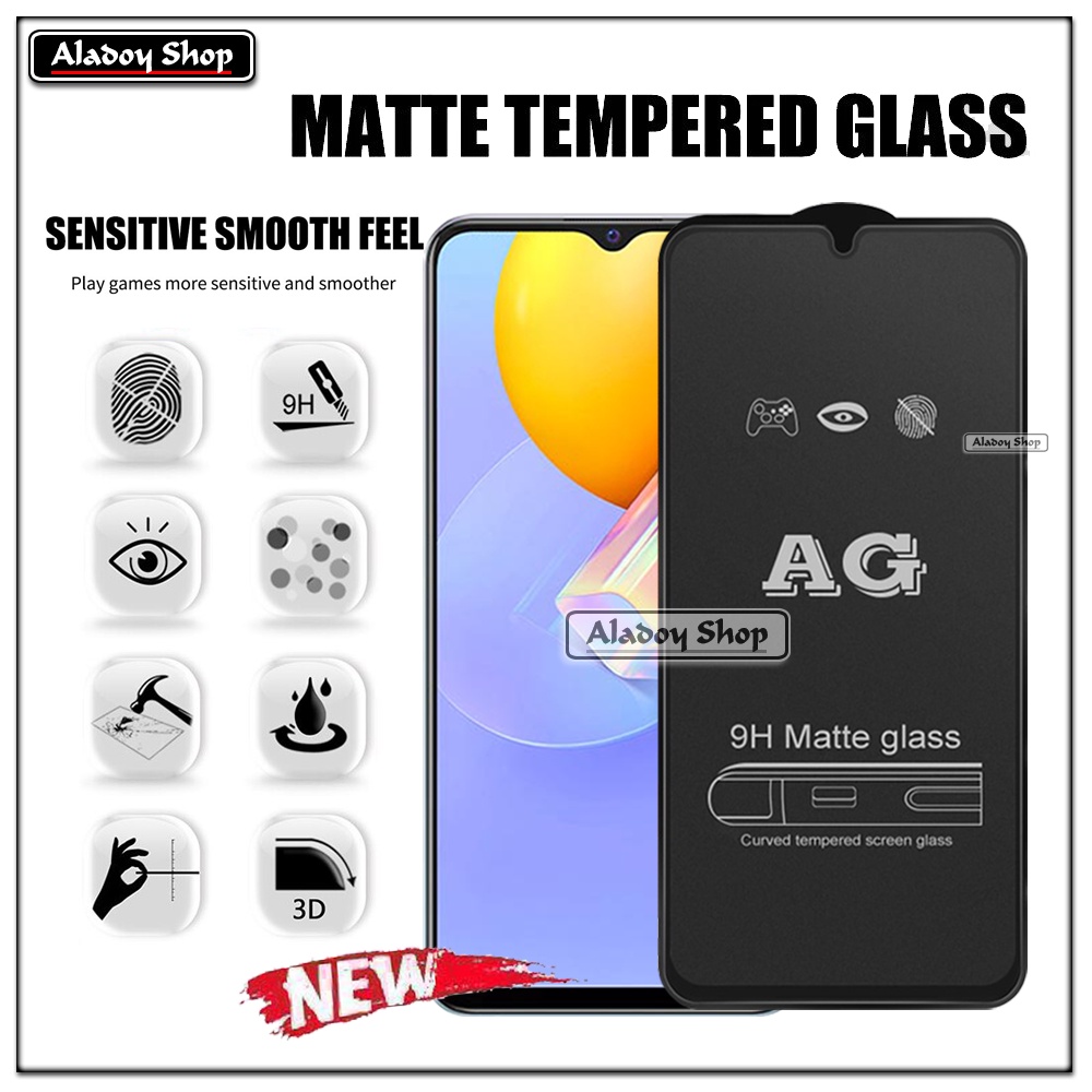 Vivo Y51/Y51A/Y53S PAKET 2IN1 Tempered Glass Matte Anti Glare Full Layar dan Tempered Glass Kamera