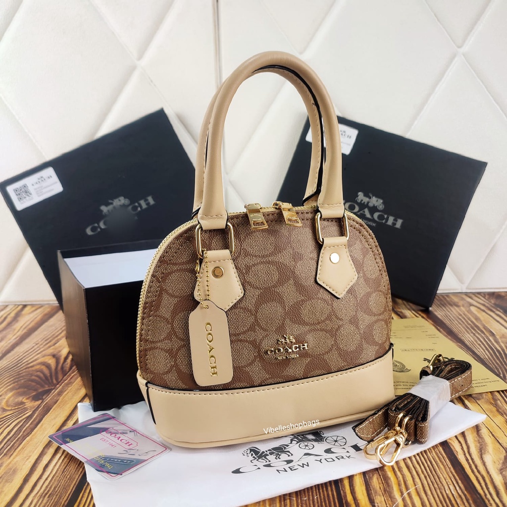 Tas Alma COACH Import UK Medium KUALITAS PREMIUM KODE 1791 - FREEBOX KOMPLIT - nagitabags - kalenshop KODE 1791