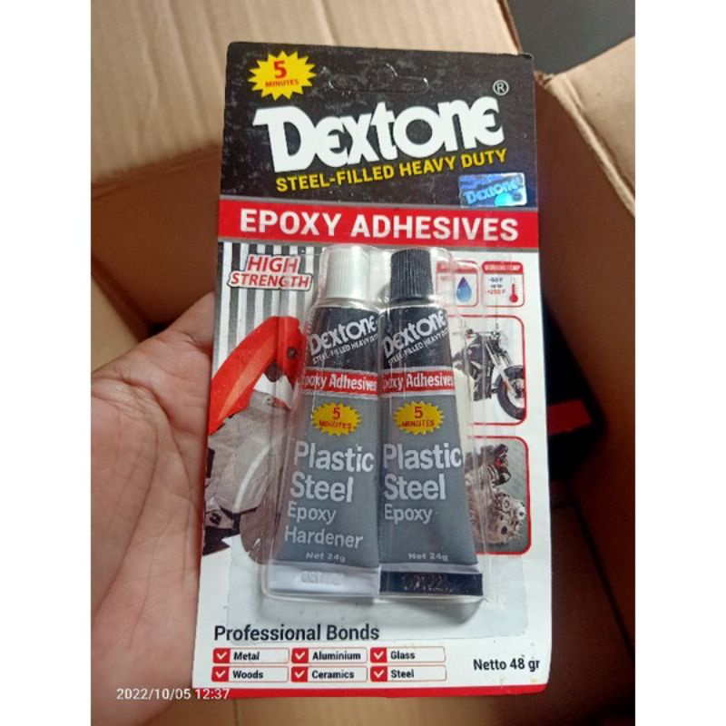 Jual Lem besi Dextone 48gram Kuat dan tahan | Shopee Indonesia