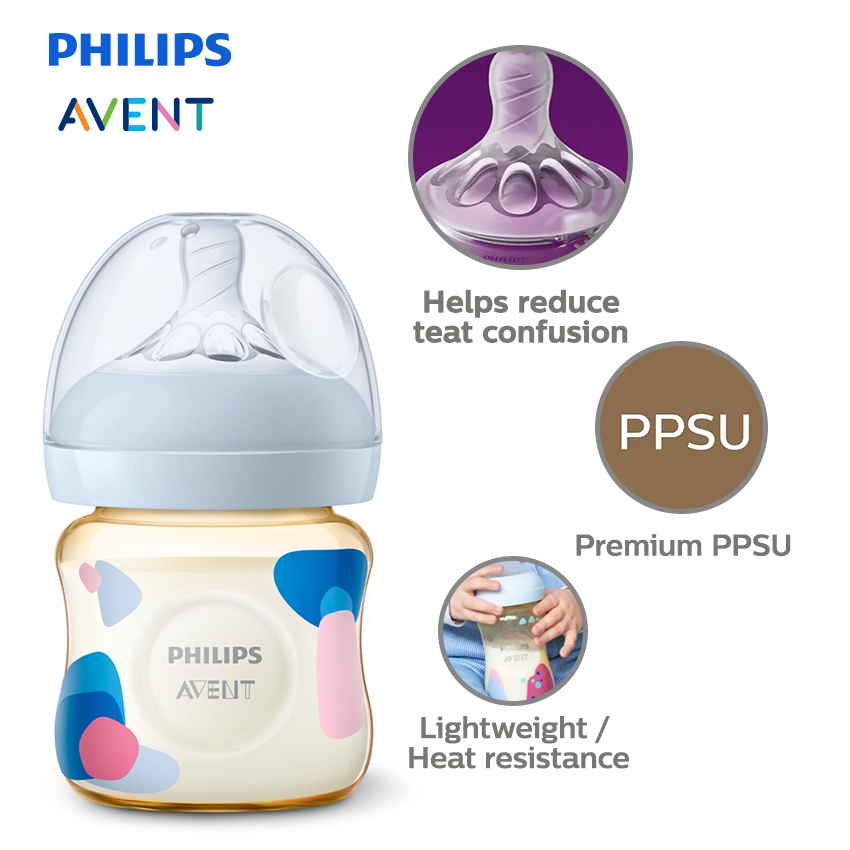 Avent Natural 260ml 260 ml botol susu anak wideneck wide neck BPA free anti bingung puting ibu - PPSU