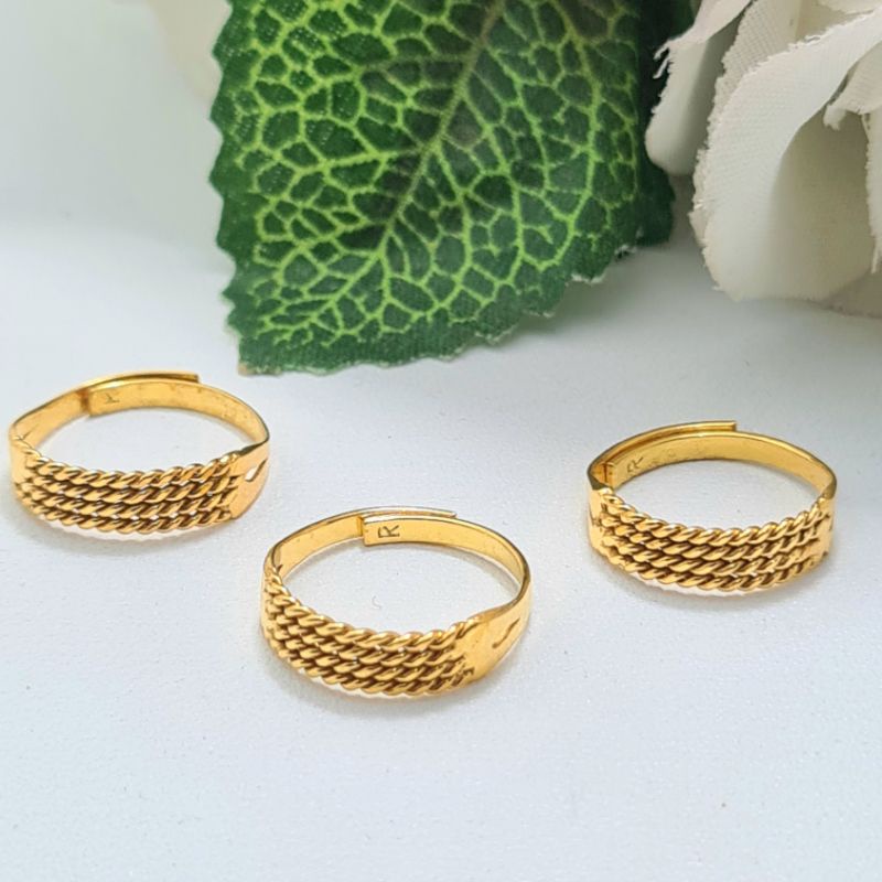 Cincin Bayi Emas Muda Model Tali Aer