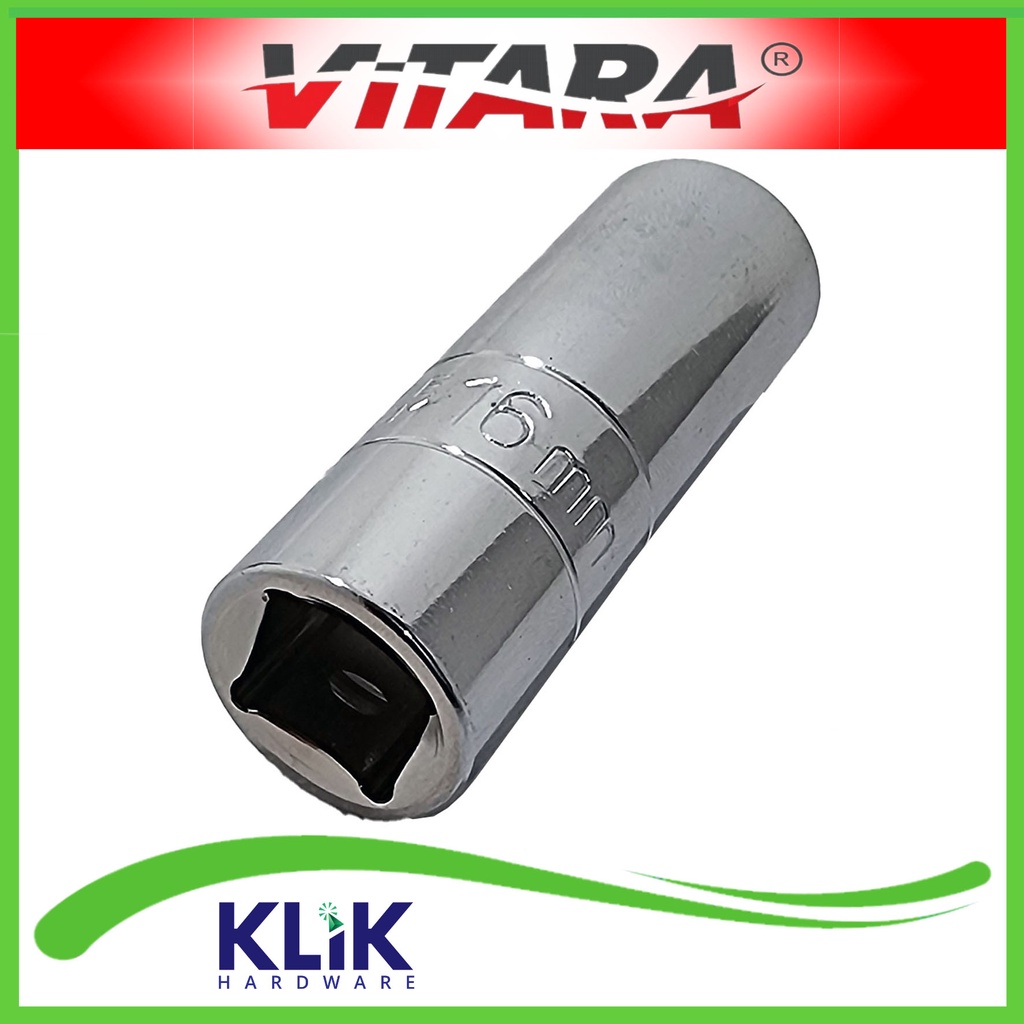 Vitara Mata Kunci Sok Shock Busi 1/2 Inch x 16 mm - Spark Plug Sock