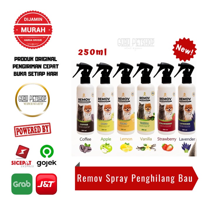 Penghilang Bau Pesing Dan Bau Kotoran Kucing Anjing Remov Spray 250ml