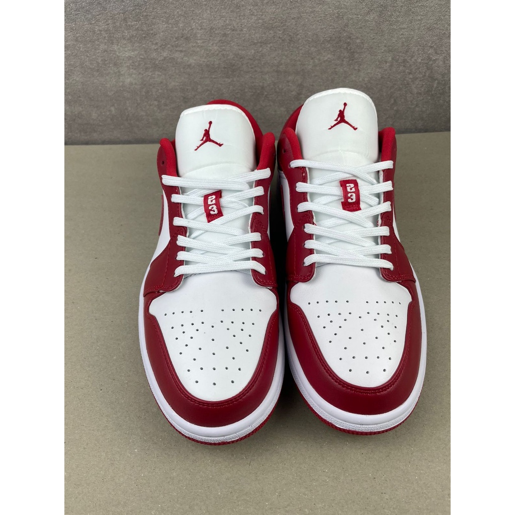 Air Jordan 1 Low Gym Red White 553558-611, Guaranteed 100% Real Pic.