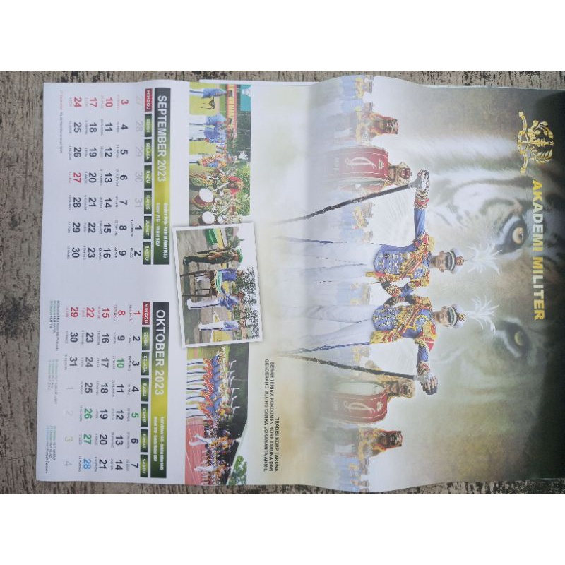 Kalender Dinding TNI Cover Akademi Militer/Akmil Tahun 2023