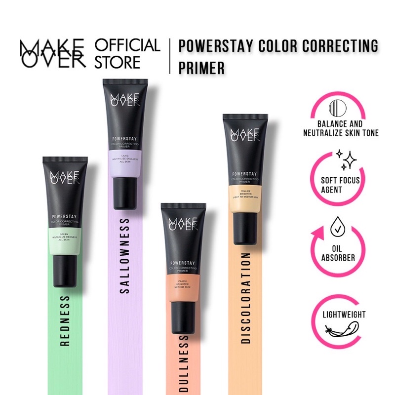 MAKE OVER Powerstay Color Correcting Primer 25ml