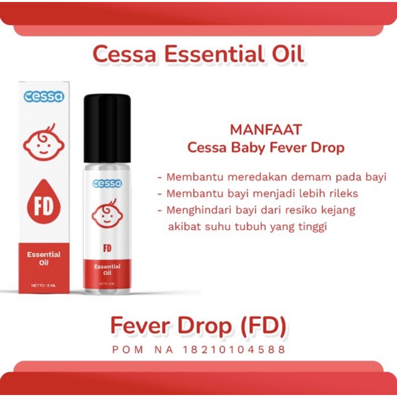 Paket Cessa fever + Cessa cough &amp; flu essential oil 8 ml