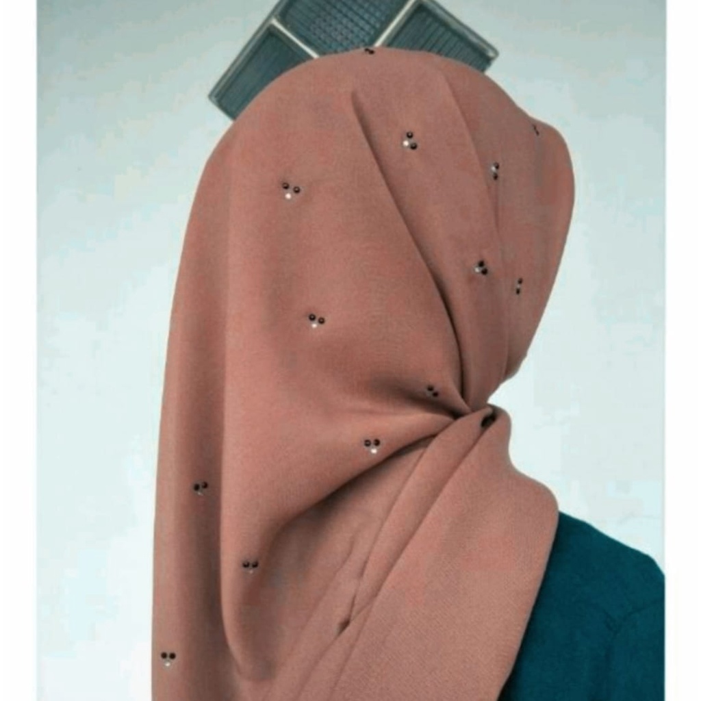 JILBAB SEGI EMPAT SWAROSKI PAYET FULL BELAKANG / JILBAB SEGI EMPAT LASER / SEGI EMPAT PAYET MUTIARA