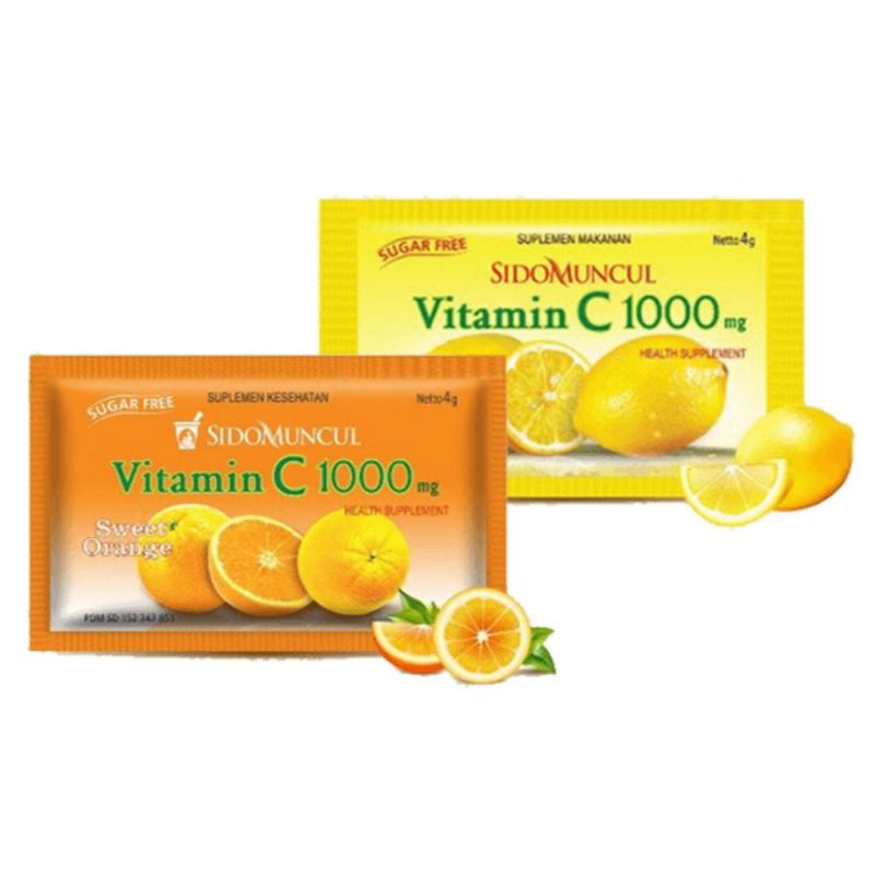 Sido Muncul Vitamin C 1000 Serbuk Orange 1 Sachet