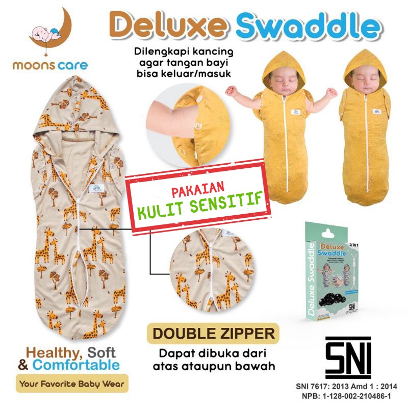 SNI DITA MOONSCARE BEDONG BAYI INSTAN MOTIF, BEDONG BAYI TANGAN LUCU, BEDONG