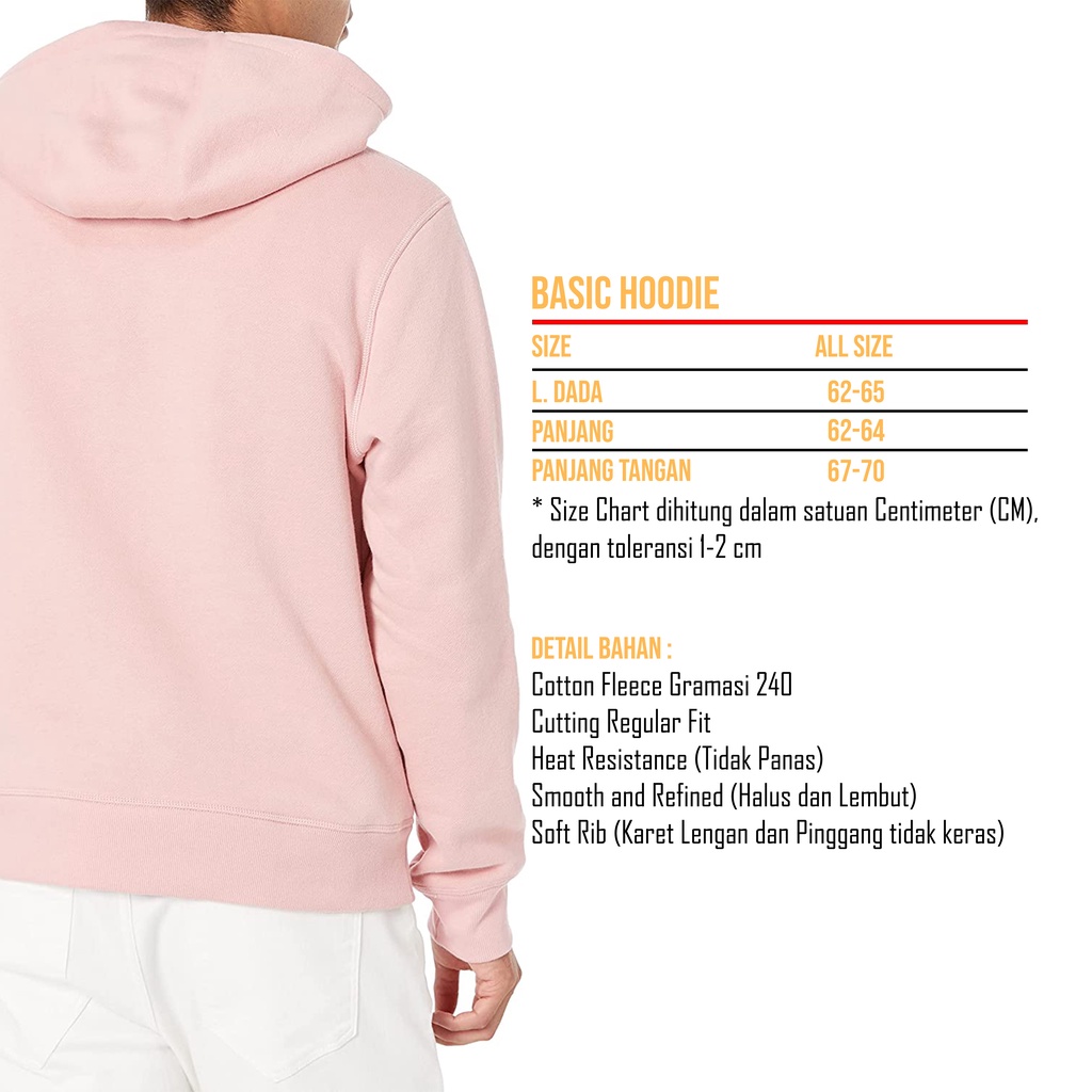 Caesar Olshop - Basic Plain Hoodie Unisex - Gingerbread Brown