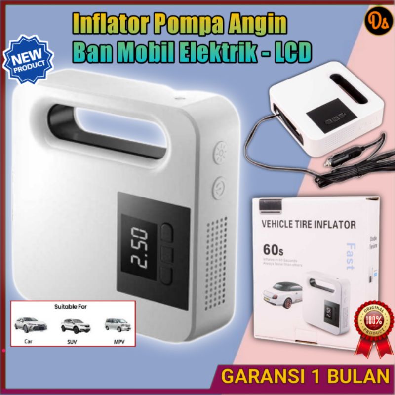 PROMO Pompa ban mobil elektrik Pompa angin elektrik Pompa Angin Ban Mobil pompa angin Elektrik pompa ban pompa elektrik kompa angin pompa ban mini pompa mini tire inflator pompa ban portable kompa ban LCD Display EAFC Inflator CSLP03 7RRS7PWH