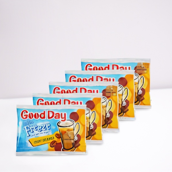 

Kopi instant bubuk Good Day Freeze Choc Orange (1 renceng 10 pcs)