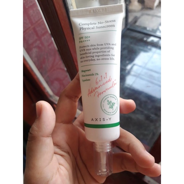 PRELOVED!!!SUNSCREEN AXIS-Y SPF 50+ PA++++ (Physical Sunscreen) 50 

