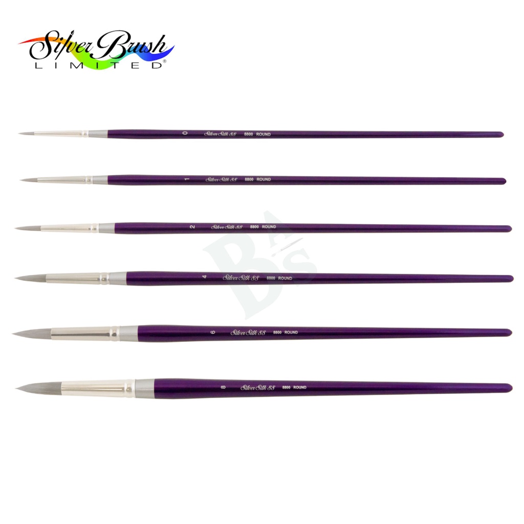 

Silver Brush Silk 88® 8800 Round LH