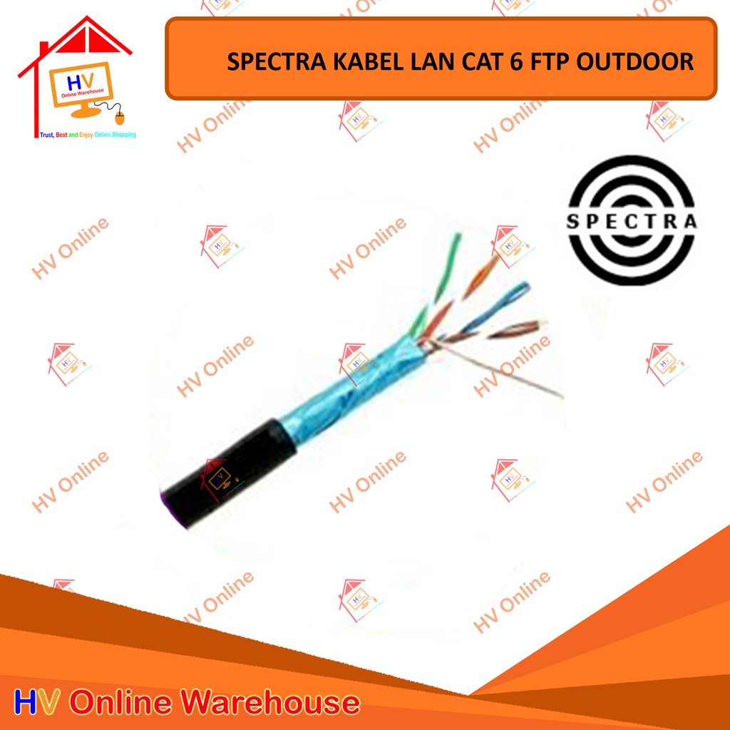 Spectra Kabel LAN Outdoor FTP CAT 6 (per Meter)