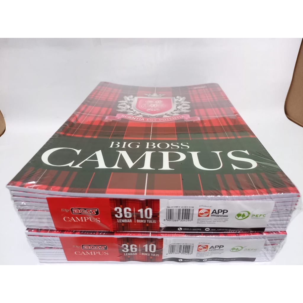 Buku Tulis BigBoss Campus 36 Lembar - Campus Paperus (Isi 5 Buku)