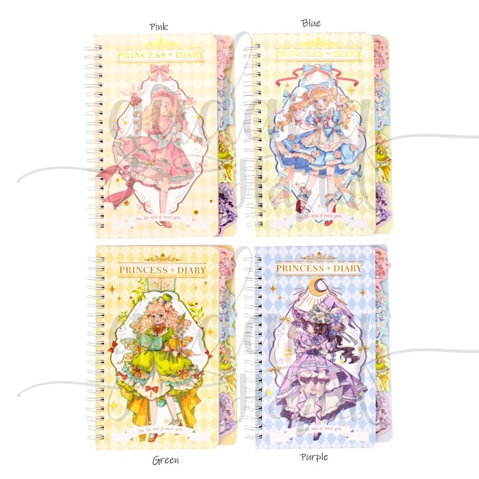 Notebook Spiral Diary Princess Buku Diari Buku Catatan Motif Tuan Putri GH 308801