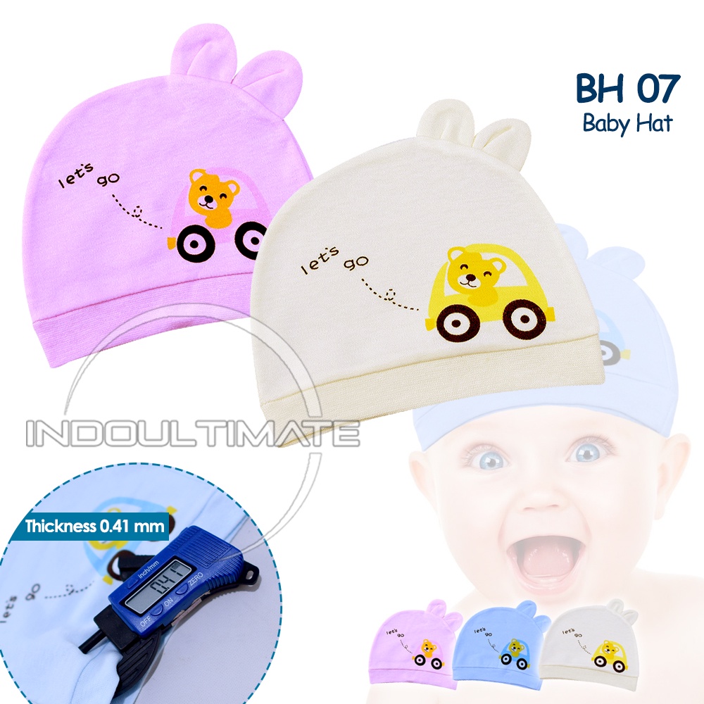 [RANDOM] 2in1Topi Bayi Perempuan Topi Bayi Newborn Baby Hat Girl Topi Bayi Cewek Topi anak Lembut RY BH-07