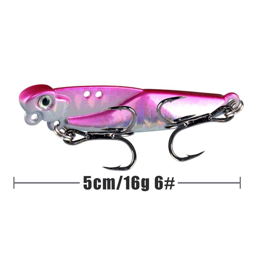 Preva Memancing Logam VIB Lures 5cm 16g Bass Hook Hidup Berputar Umpan Sendok Umpan