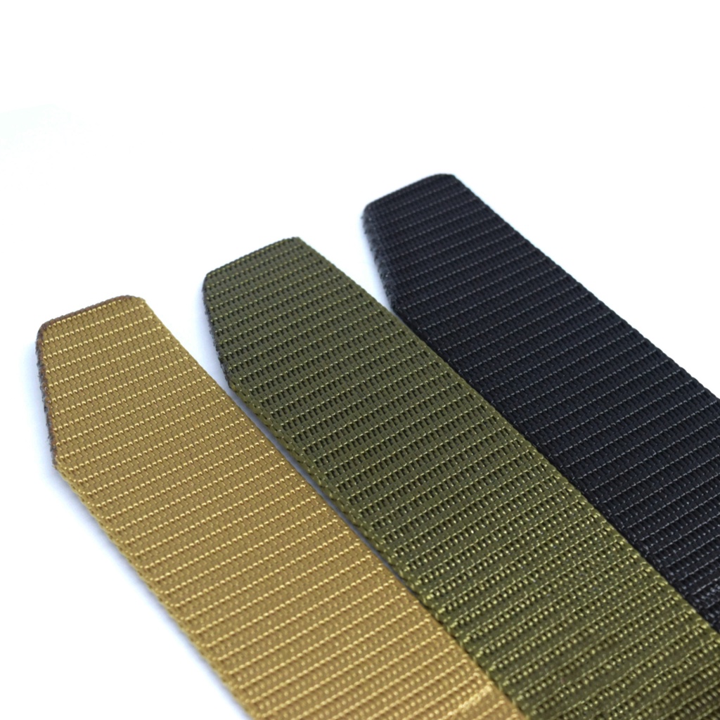Ikat Pinggang Pria Tactical Anti Metal Detector Gesper Kepala Plastik Bahan Canvas Men Belt