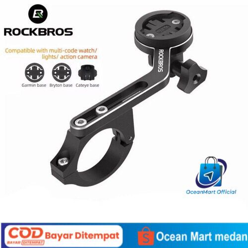 Bracket Lampu Rockbros YQ-ZJ Mount LED Garmin Bryton Lampu Sepeda