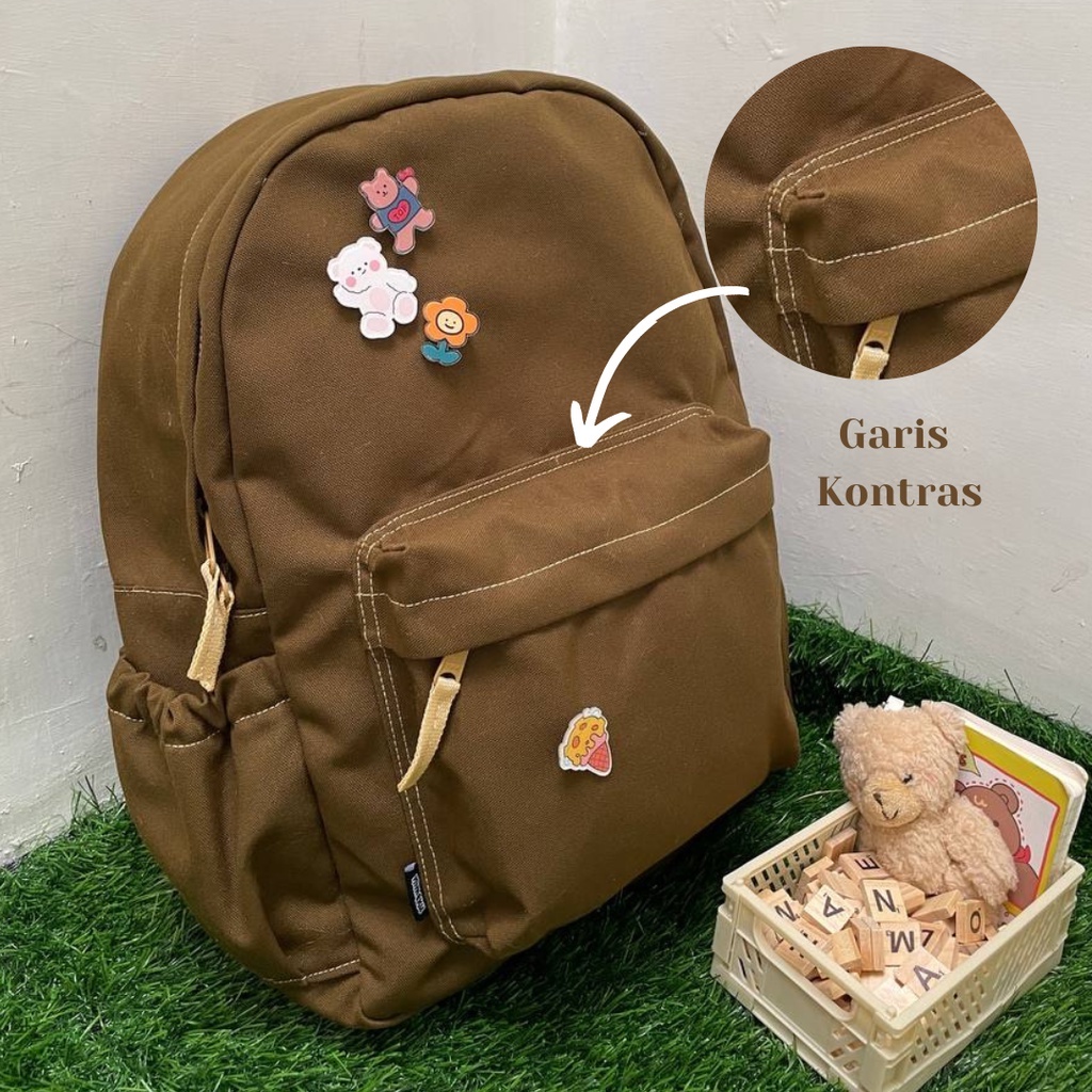 CHIGU Backpack by Himeku | Tas Ransel | Tas Gendong | Tas Laptop-Olive