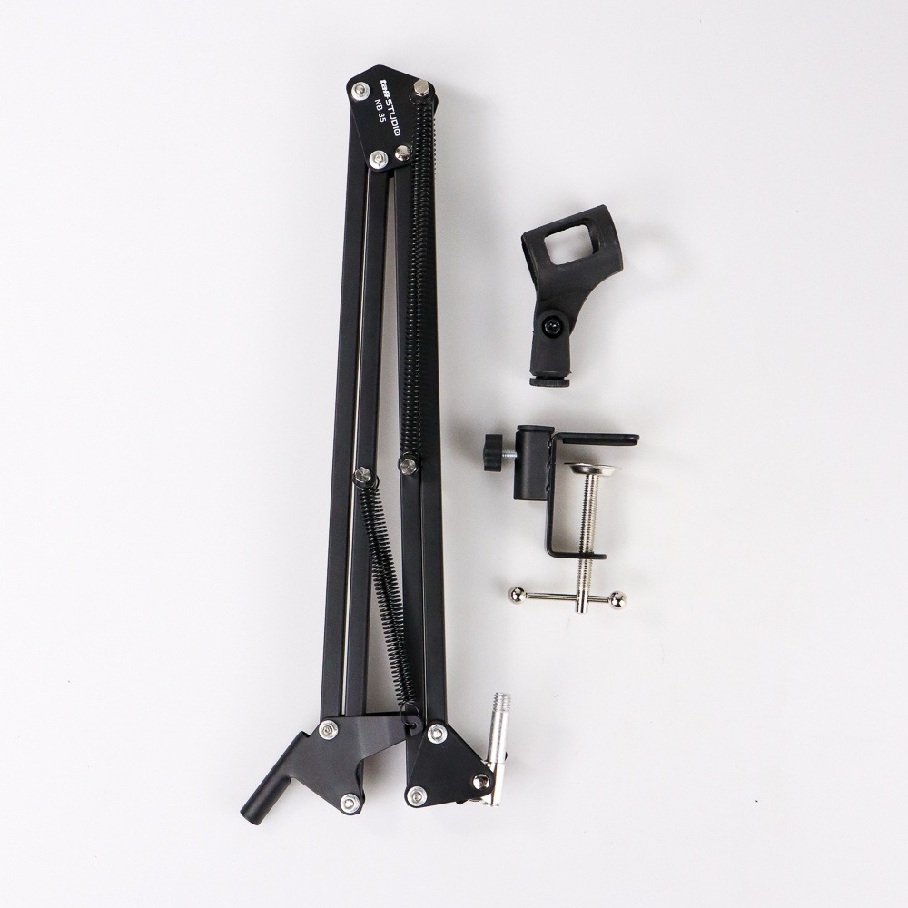 Overview of TaffSTUDIO Arm Stand Suspensi Lazypod Mikrofon - OMSK6MBK