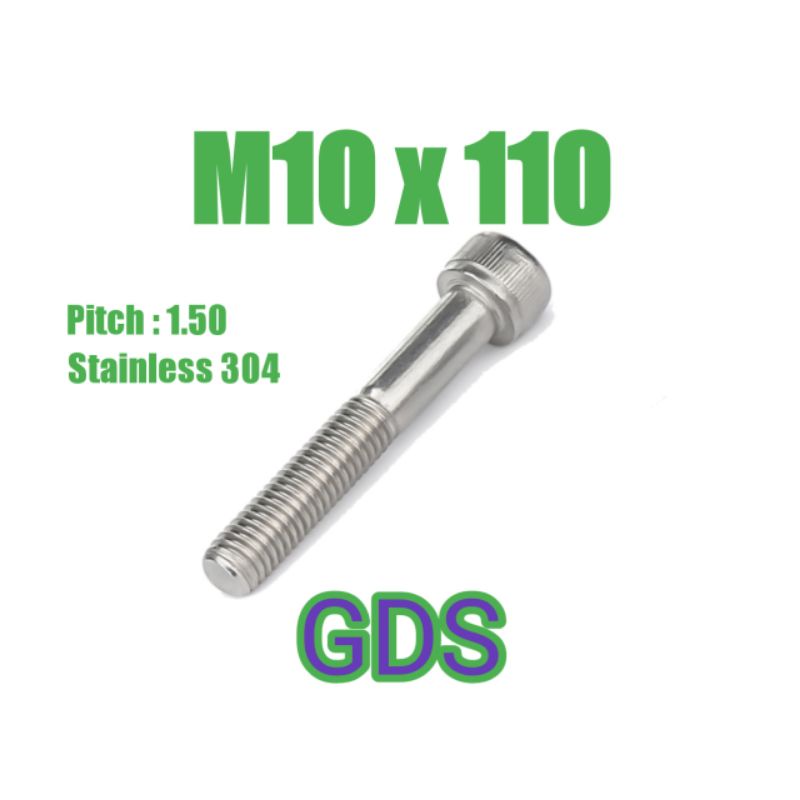 Baut L Stainless M10 x 110 / Baut L Stainless 304