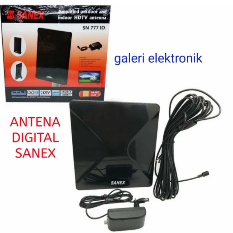 Antena Tv Digital Sanex Indoor Outdoor Kabel 10 Meter