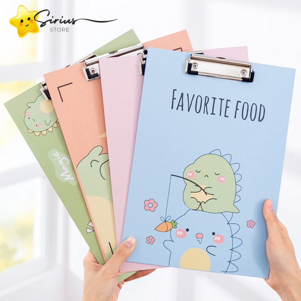 Clipboard A4 Karakter Lucu Cute / Papan Jalan A4 / Papan Ujian Aesthetic Estetik