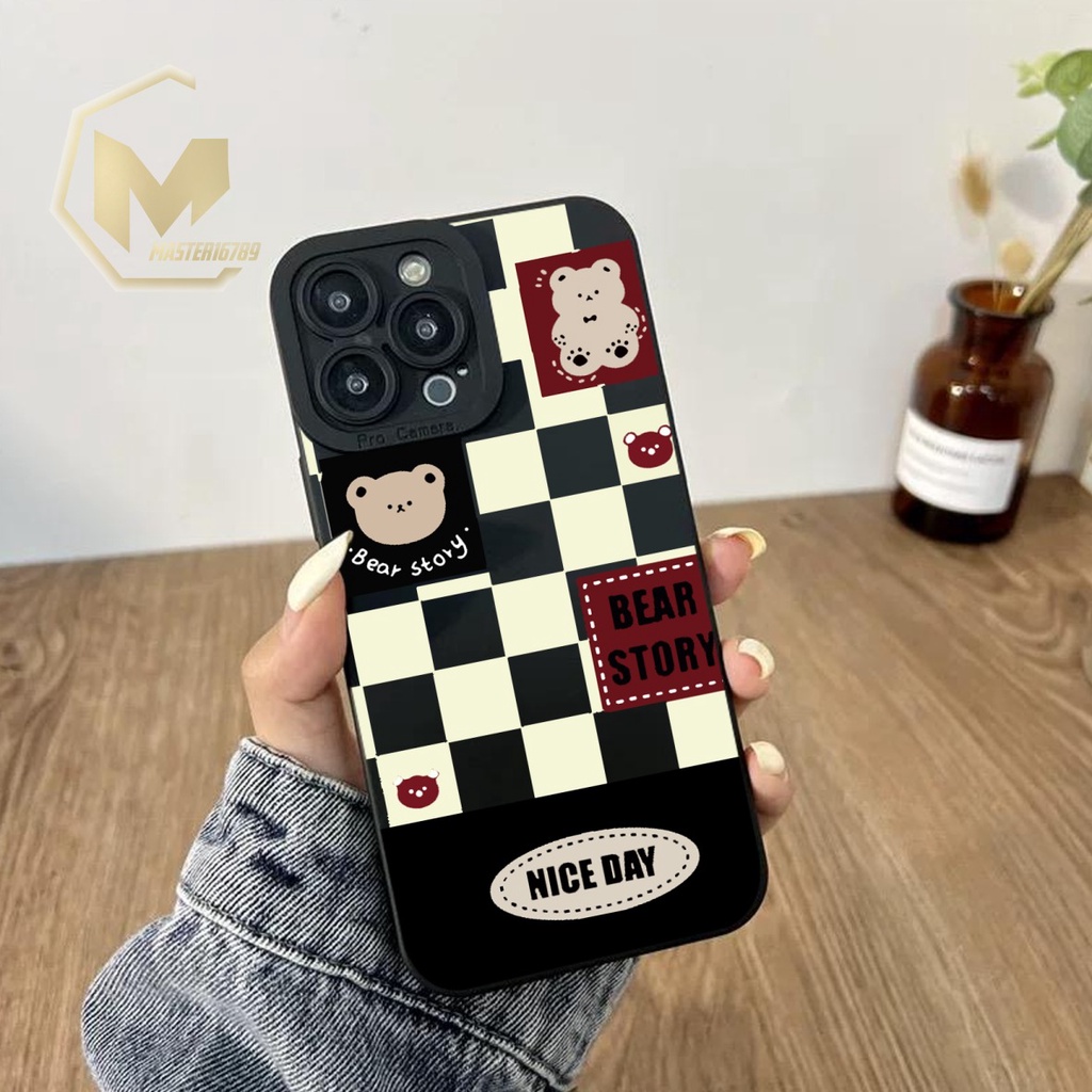 SS118 CASING SOFTCASE BEAR STORY OPPO A71 A74 A95 A76 A36 A83 F1S A59 F5 YOUTH F7 F11 RENO 4 4F F17 5 5F F19 PRO 6 7 8 7Z A96 MA3671
