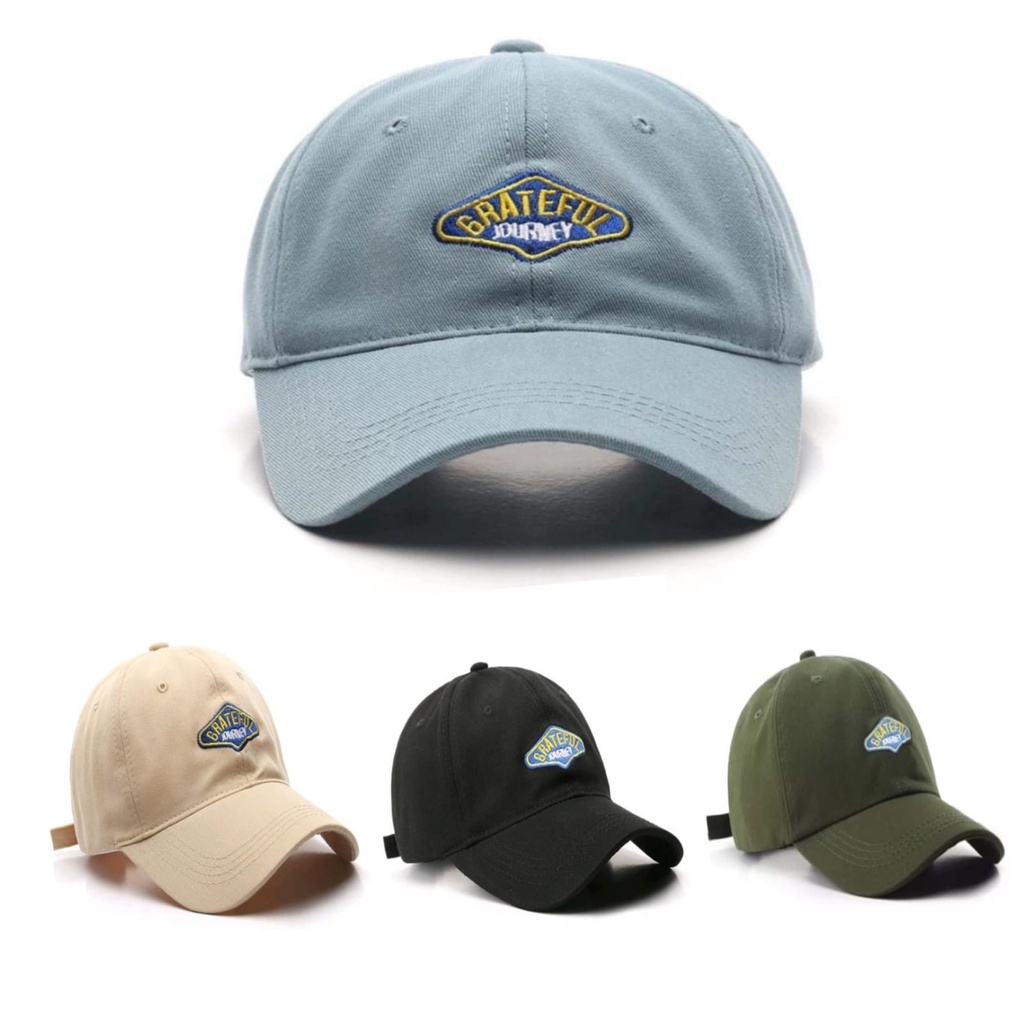 Best  Seller / Topi Unisex Cap Hat Catton Material Bordir GRATEFUL JOURNELY / Topi Baseball Cap Unisex Bordir / Aksesoris  Fashion  /  Topi Pria  Wanita Distro / Tapi Original Distro /  Topi Ori Distro Kekinian / Topi terbaru 2023 / Topi Pria Aesthetic