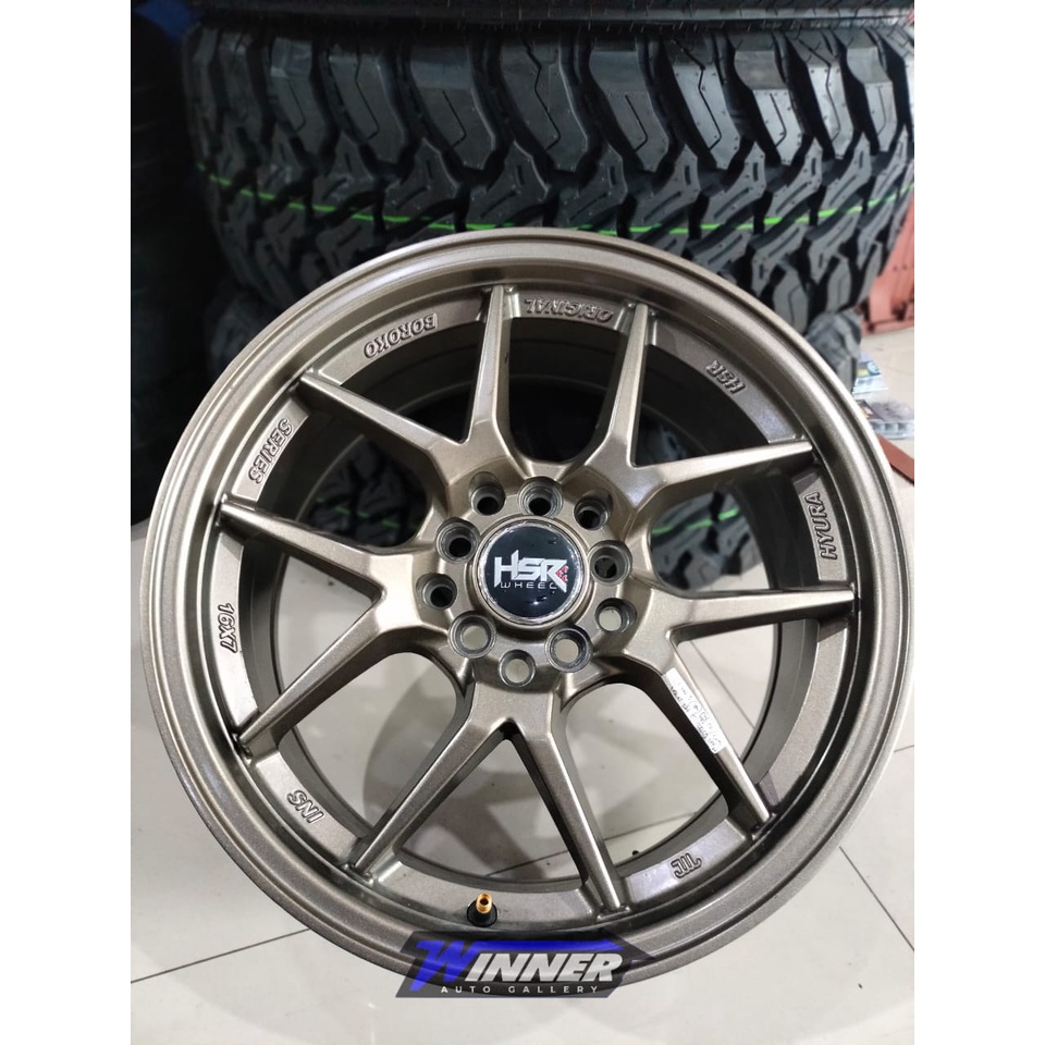 VELG RACING HSR WHEEL RING 16 VELG MOBIL BRIO VIOS YARIS CALYA SWIFT SPLASH AVANZA